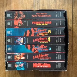 Nightmare on Elm Street 7 tape VHS set